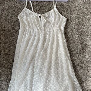 White Lace Spaghetti Strap Dress Amazon brand size small. New without tags